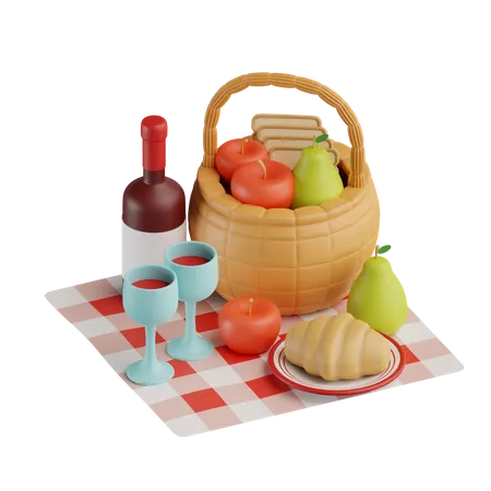 Picnic outdoor  3D Icon