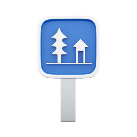 Picnic Park Sign  3D Icon