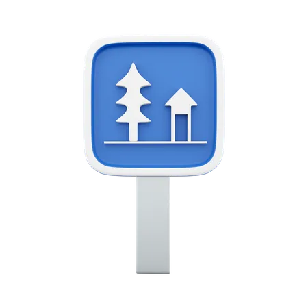 Picnic Park Sign  3D Icon