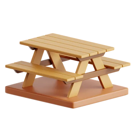 Picnic table  3D Icon
