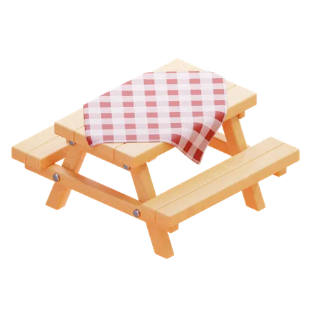 PICNIC TABLE  3D Icon