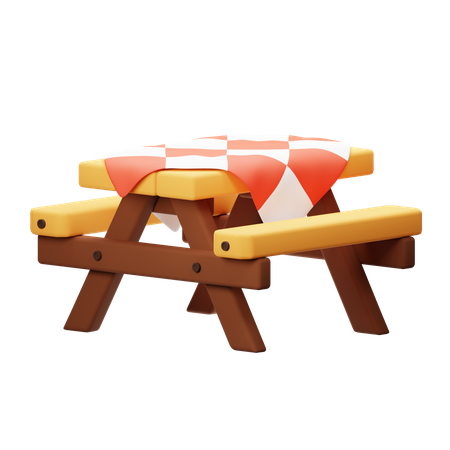 Picnic table  3D Icon