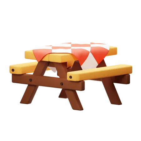 Picnic table  3D Icon