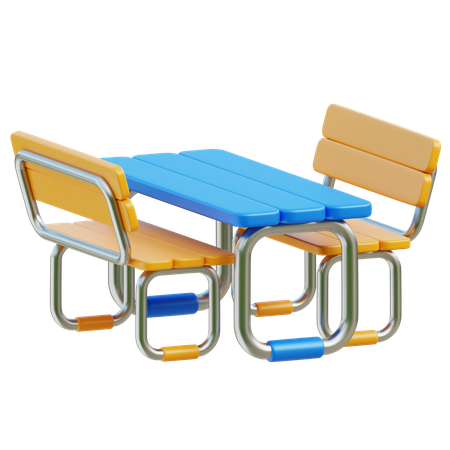 Picnic Table  3D Icon