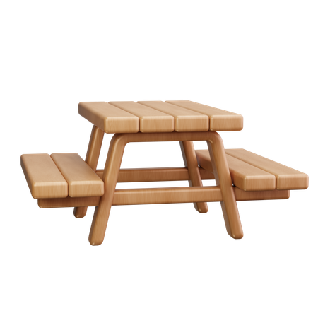 Picnic Table  3D Icon