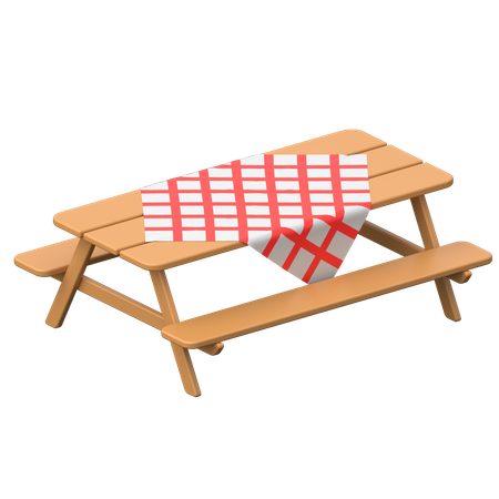 Picnic Table  3D Icon