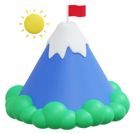 Pico de la montaña  3D Icon