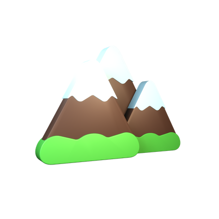 Pico de la montaña  3D Icon