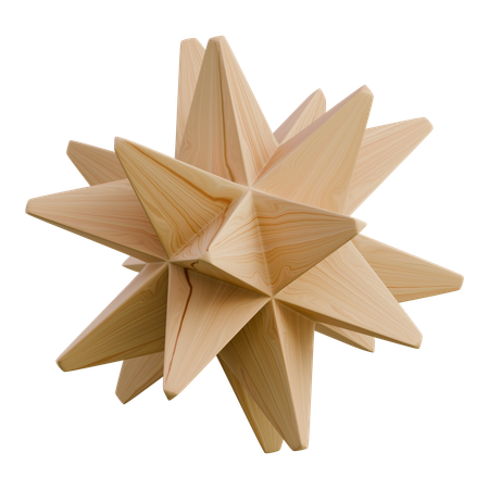 Estrella de pico  3D Icon