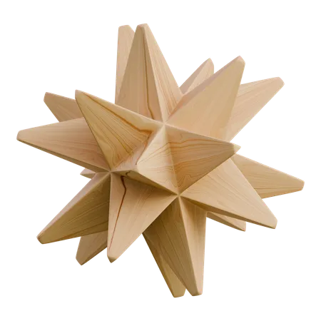 Estrella de pico  3D Icon