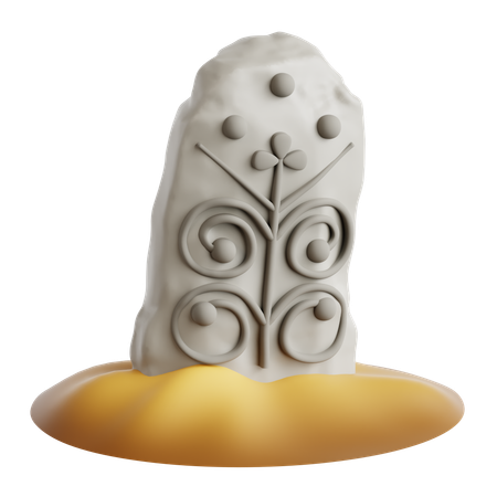 Pictish Stone  3D Icon