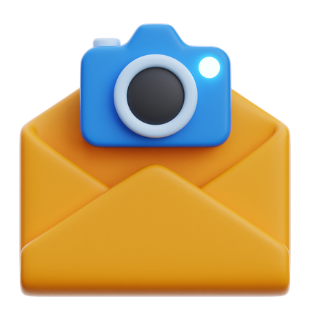 画像メール  3D Icon