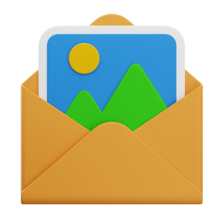 Picture Email  3D Icon