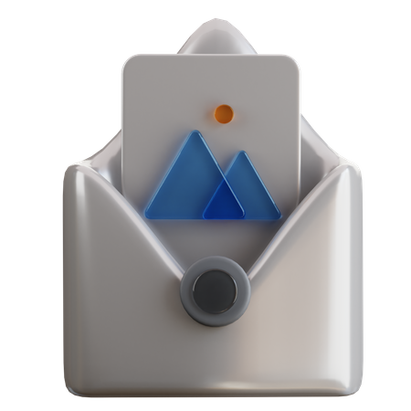 Picture Email  3D Icon