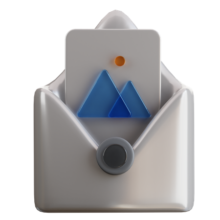 Picture Email  3D Icon