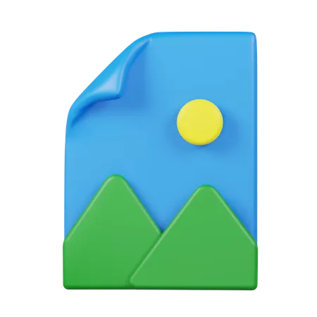 Picture File  3D Icon