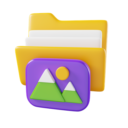 Picture Folder  3D Icon