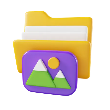 Picture Folder  3D Icon