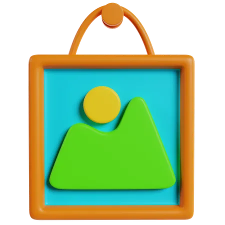 Picture Frame  3D Icon