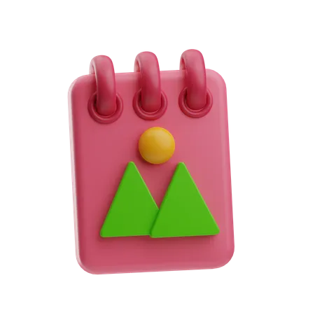 Picture Notebook  3D Icon