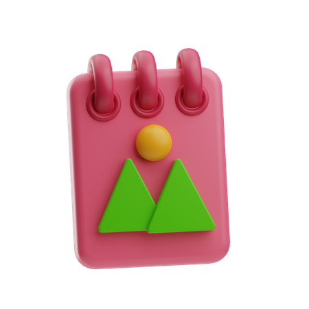 Picture Notebook  3D Icon