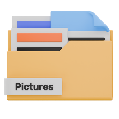 Pictures Folder  3D Icon