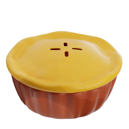 Pie Cake  3D Icon