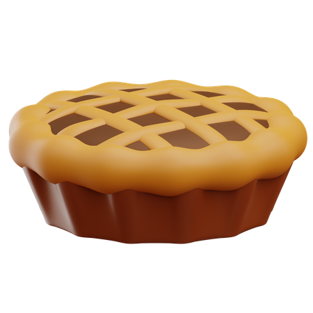 Pie Cake  3D Illustration