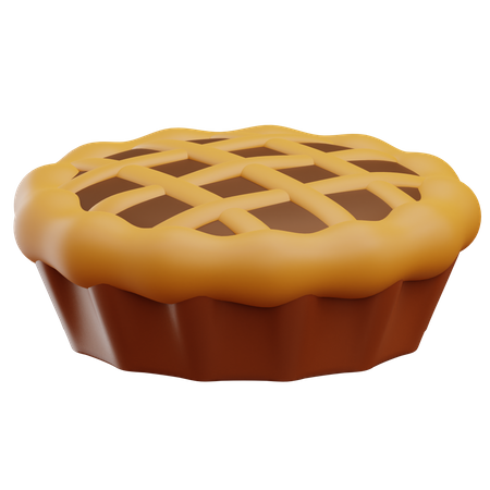 Pie Cake 3D Illustration