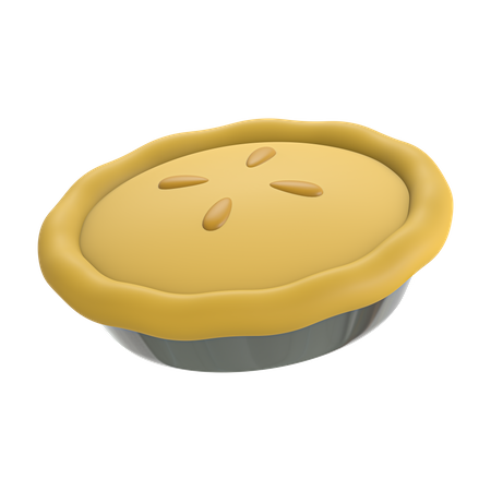 Pie Cake 3D Icon