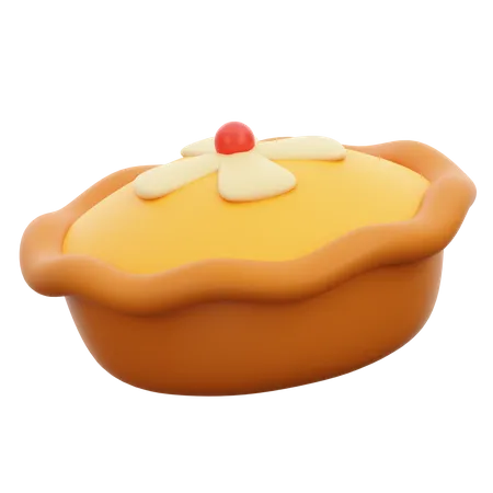 Pie Cake 3D Icon