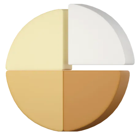 Pie Chart Planning And Visualization Of Statistics Isolated 3 D Icons Objects On A Transparent Background 3 D Illustration 3D Icon