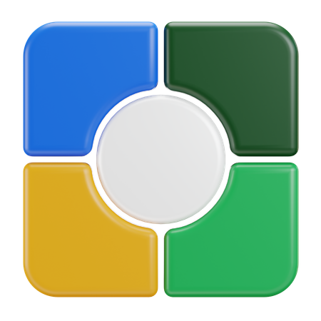 円グラフ  3D Icon