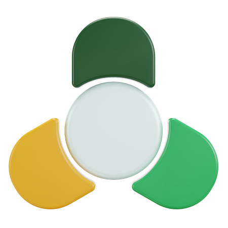 円グラフ  3D Icon