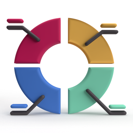 Diagramme circulaire  3D Icon