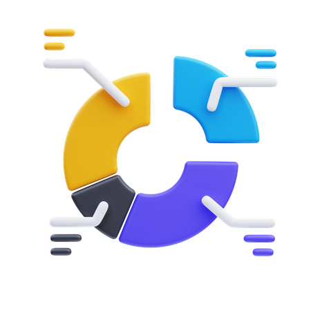 円グラフ  3D Icon