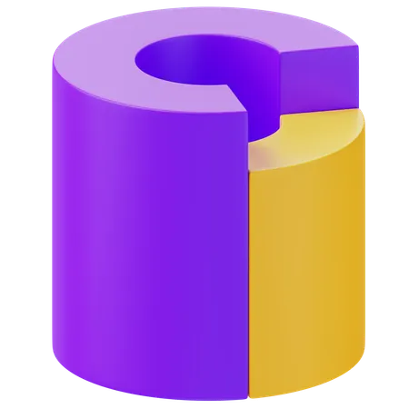 Diagramme circulaire  3D Icon