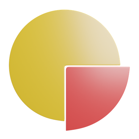 파이 차트  3D Icon