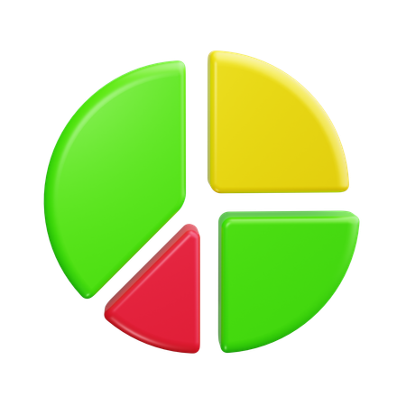 파이 차트  3D Icon