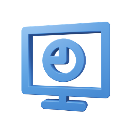 파이 차트  3D Icon