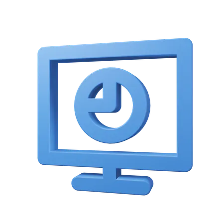 파이 차트  3D Icon