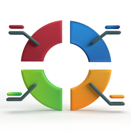 Pie Chart  3D Icon