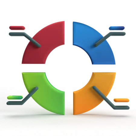 Pie Chart  3D Icon