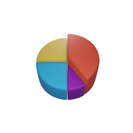 Pie Chart  3D Icon