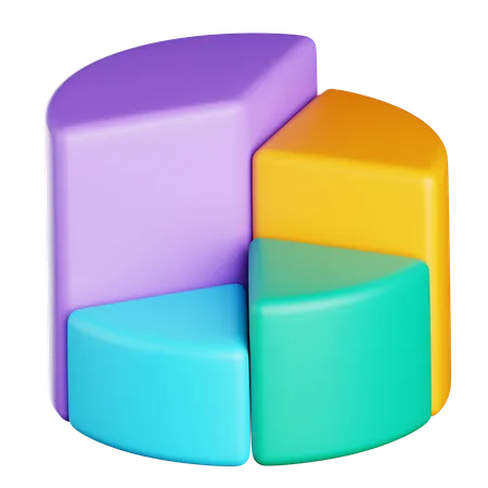Pie Chart  3D Icon