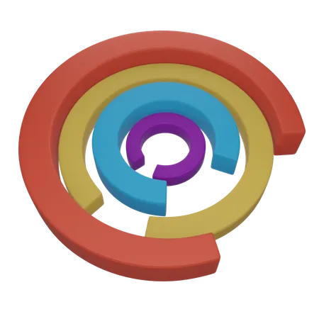 Pie Chart  3D Icon