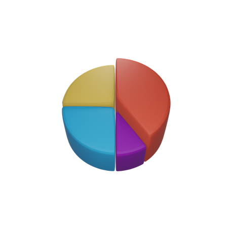 Pie Chart  3D Icon