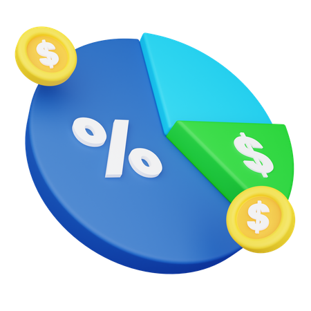 Pie Chart  3D Icon