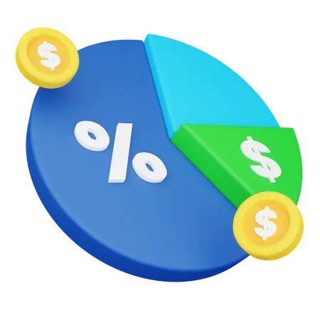 Pie Chart  3D Icon