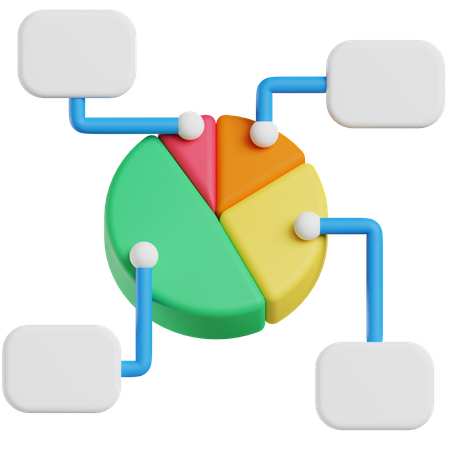 Pie chart  3D Icon